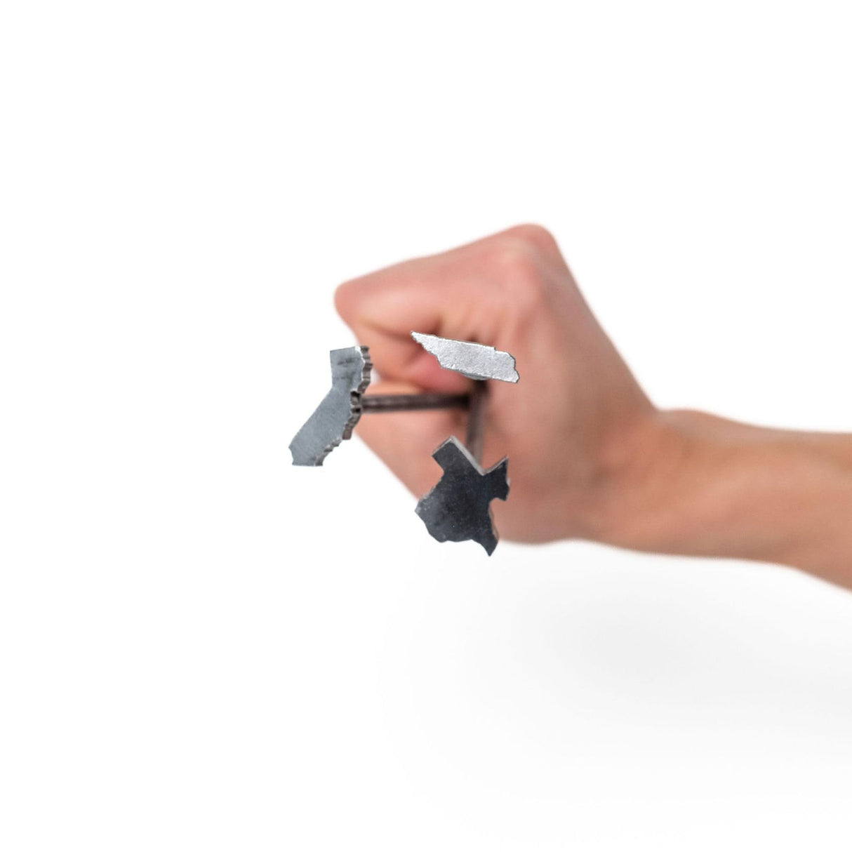 1" State Mini Steel Branding Irons Kit for Hats, Wood Burning, DIY Beginner Adult Crafts Bullet Points - MADE IN THE USA (1 ct, 14" Hand-Forged The Heritage Forge