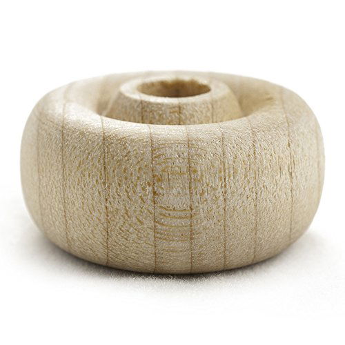1" inch Wooden Toy Wheel at 1/2” inch Thick with a 1/4” inch Hole - Bag of 50 Craftparts Direct