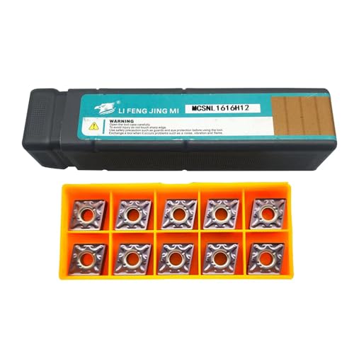 1 pcs MCSNL1616H12 Lathe Turning Tool Holder + 10pcs CNMG120408-MA VP15TF Carbide Insert Turning Tips Tool yangzhoumi