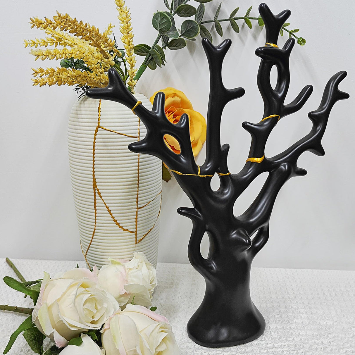 1DFAUL Kintsugi Repair Kit Food Safety, Japanese Gold Repair kit, Bio Gold Glue for Ceramics and Porcelain Repair, Ceramic Repair Kit with Two Practice Cup Perfect for Beginners, Dishwasher Safety 1DFAUL