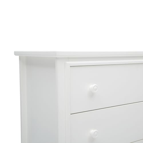 Delta Children Perry 3 Drawer Dresser with Changing Top and Interlocking Drawers, Bianca White Delta Children
