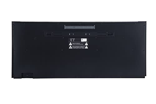 Touchstone Sideline Deluxe -Stainless Steel Smart Electric Fireplace- 50" Wide- Alexa/WiFi-Enabled- in Wall Recessed- 5 Flame Settings- 9 Flame Colors- 1,500W Heater- Log & Crystal Options- 86273 Touchstone