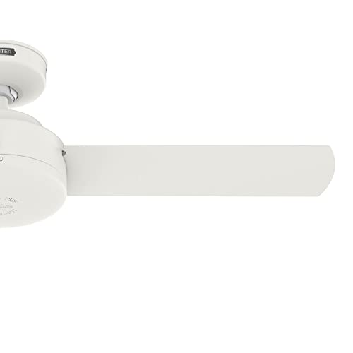 Hunter Fan Company 51848 Presto Ceiling Fan, Matte White, 10.09x44x44 Hunter