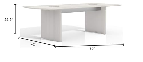 Safco Medina Modern Office Conference Meeting Room Table, 8', Textured Sea Salt Safco