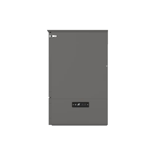 AFI Hamilton Full Murphy Bed Chest with Mattress, Storage, and Built-in Charger in Grey AFI