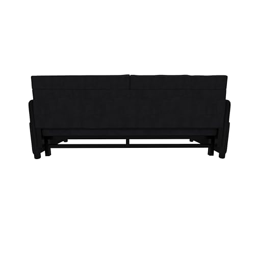 Eafurn Convertible Pull Out Sofa Bed Queen Size, 3-in-1 Convertible Sleeper Couch with Thicked Cushions and Side Storage,Multi-Functional Velvet Loveseat Sofá for Living Room,Bedroom,Apartment,Office Eafurn