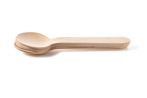 Perfect Stix 6.25" Wooden Cutlery Spoons- Pack of 250ct,Light Brown Perfect Stix