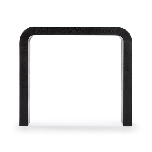 Plank+Beam Arcata Console Table, 36", Modern Console Table for Behind Couch, Contemporary Curved Entryway Table for Foyer, Living Room, Noir Plank+Beam