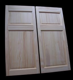 Cafe Doors by Cafe Doors Emporium | Premade to fit 36" Wide Finished Opening | Raised 4 Panel Oak | Saloon Restaurant Kitchen Pantry Half Swinging Bar Pub Solid Wood Door Cafe Doors Emporium