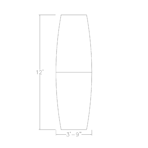 Harmony Series 12-Person Boat-Shaped Modular Conference Table with Matte Black Square Metal Bases | Scratch-Resistant Thermally-Fused Laminate | Easy to Assemble | Blonde Surfside Ash -12ft SKUTCHI DESIGNS INC.