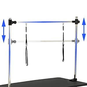 Heavy Duty 43 Inch Hydraulic Pet Dog Grooming Table Upgraded Professional Grooming Table with clamp & Noose Height Adjustable “H” Arm Generic