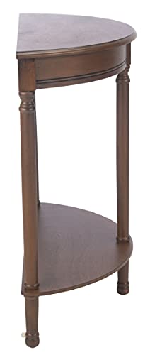 Safavieh Home Collection Tinsley Brown Half Moon Console Table CNS5723C SAFAVIEH