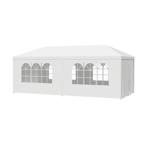 BBBuy 10’X20’ Outdoor Canopy Tent Camping Gazebo Storage Shelter Pavilion Cater Events w/Removable Sidewalls for Backyard BBQ Camping Picnic Party Wedding Ceremony, Easy Assemble and Remove BBBuy