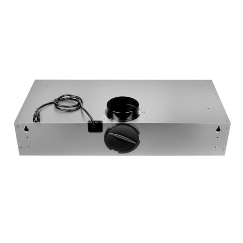 COSMO COS-5MU30 30 in. Delta Collection Ducted Under Cabinet Range Hood, Button Controls, Reusable Filters, LED Lights, Stainless Steel COSMO