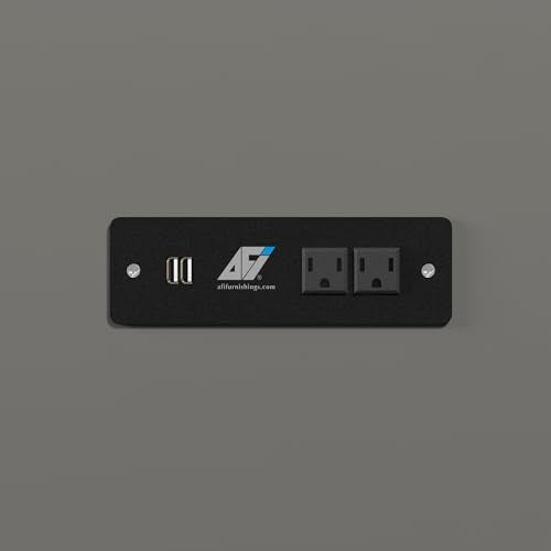 AFI, Northfield Murphy Bed Chest Twin XL with 6" Mattress, Storage Drawer & Built-in USB Charger, Grey AFI