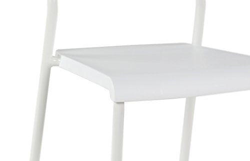 Lucky Theory Humble Crew Lightweight Desk Chair, Plastic, White White 19D x 16W x 30H in Humble Crew