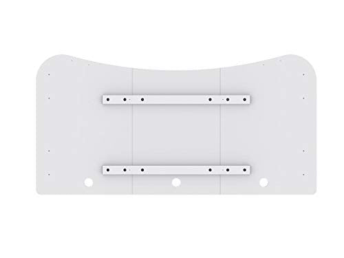 Monoprice Pre-Drilled 3-Piece Sit-Stand Desk Table Top 63 Inches Wide - White |Custom Sized for Motorized and Manual Crank Height Adjustable Desk Monoprice