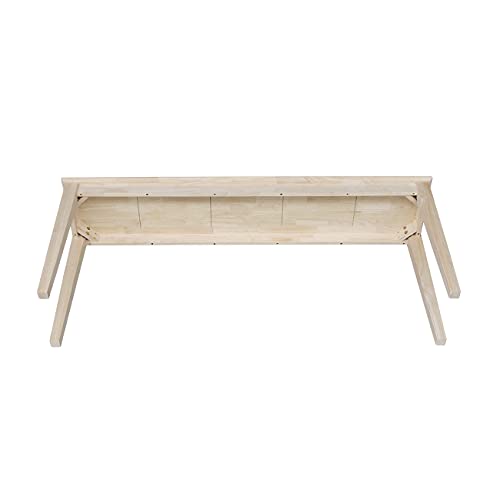 International Concepts Shaker Console Table, 72-Inch Long, Solid Parawood, Unfinished IC INTERNATIONAL CONCEPTS