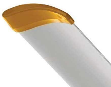 Big Ass Fans E-Series 7 ft Industrial 6 Blade Ceiling Fan Gearless Direct Drive Motor, High Volume Low Speed, Wired Wall Controller, 110-125V/1ph - Silver/Yellow Big Ass Fans