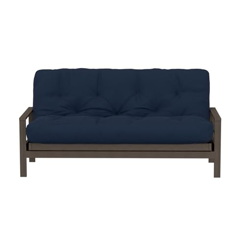 Royal Sleep Products by The Futon Factory 8 inch Memory Foam Futon Mattress - Cover - Size - CertiPUR Certified Foams - Made in The USA (Frame Not Included) (Navy, Full) Royal Sleep Products