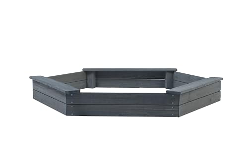 Jack & June Hexagonal Cedar Sand Box Playset Jack and June