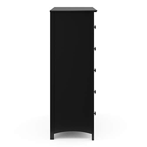 Storkcraft Kenton 5 Drawer Dresser (Black) – Dresser for Kids Bedroom, Nursery Dresser Organizer, Chest of Drawers for Bedroom with 5 Drawers, Universal Design for Children’s Bedroom STORKCRAFT