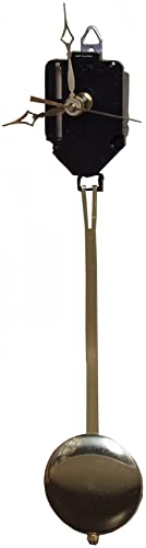 Walnut Hollow Pendulum Clock Movement for 3/4-inch Surfaces, Large , Gold Walnut Hollow