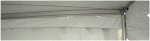 TentandTable Vinyl Rain Gutters | for West Coast Style Party and Canopy Tents | 30-Foot | Heavy Duty Vinyl | Tent Not Included TentandTable