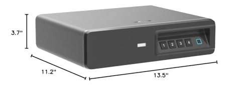 Biometric Fingerprint Safe, Slide-Away Handgun Safe for Two Pistols Storage Safe Drawer Safe for Home and Vehicle (Biometric Fringerprint Safe) NEBULIZER MACHINE