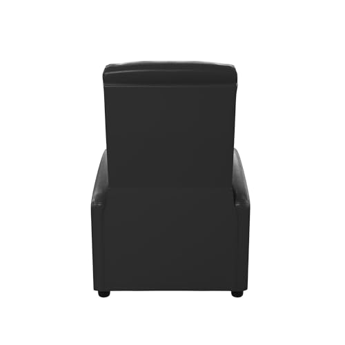 DHP Bobby Pushback Recliner Chair for Living Room, Ergonomic Comfort, Reclining Sofa Chair, Black Faux Leather DHP
