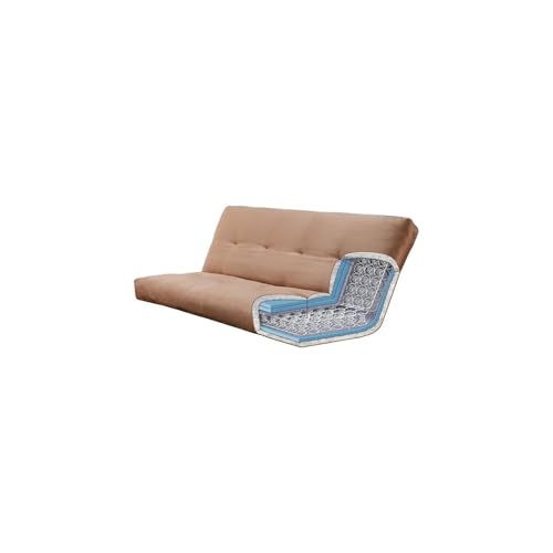 HomeStock Urban Oasis Furniture 8" Innerspring Queen-Size futon Mattress with Line Stone Fabric Cover, 80" L x 60" W x 8" H, Foam, Innerspring and Cotton HomeStock