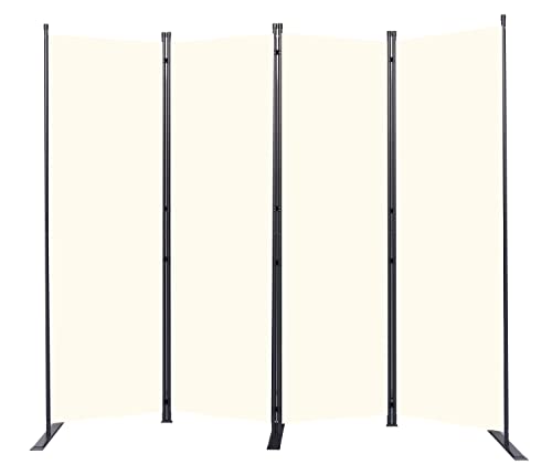 Room Divider 6FT Portable Room Dividers and Folding Privacy Screens, 88'' W Fabric Divider for Room Separation, 4 Panel Partition Room Dividers Freestanding Wall Divider Screen for Dorm Studio Office HOMSCREENER
