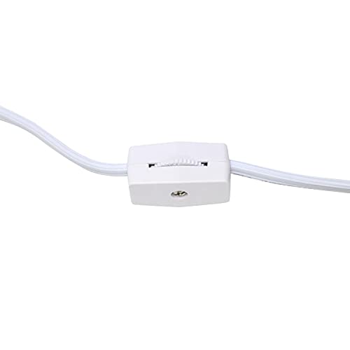 Simple Designs Petite Faux LT2072-BWN Stone Table Lamp with Fabric Shade, Brown with White Shade Simple Designs