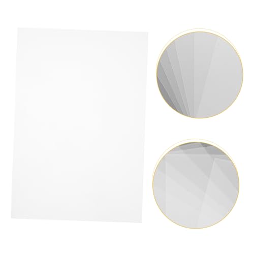 Unomor 10pcs Sheets Shrink Film Hot Crafts for Maker Heat Shrinkable Jewelry Art Wrapping Shrinking Key Making Supply Handicraft Supply Material Bops Transparent Unomor