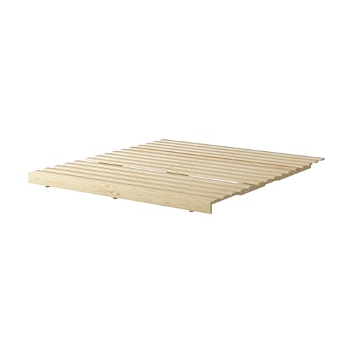 MUSEHOMEINC Wooden Futon Frame Space-Saving Modern Futon Frame Full Size 2 in 1 Design Bed Frame Convert Chair,Sofa,Bed Perfect for Modern Living Spaces (Full) MUSEHOMEINC