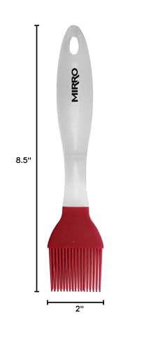 MIRRO Silicone Basting Brush, Red Mirro
