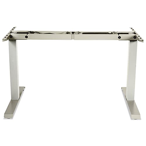 Alera 2-Stage Electric Adjustable Table Base, 48 to 72w x 24 to 36d x 27.5 to 47.2h, Gray Alera