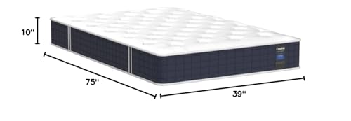 Coolvie Twin Mattress, 10 Inch Twin Size Hybrid Mattress, Individual Pocket Springs with Memory Foam, Bed in a Box, Cooler Sleep with Pressure Relief and Support Coolvie
