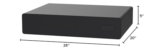 SnapSafe Under Bed Safe, Medium – Under Bed Gun Safe for Firearms, Ammunition and Valuables – Fits in Trunk of Small SUVs – Easy Access, Out of Sight, Space Saving – Black, 26 x 5 x 20 Inches SnapSafe