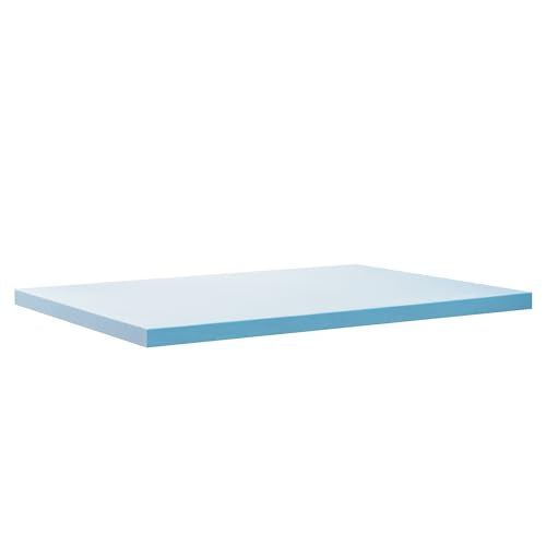 ZINUS 3 Inch Green Tea Cooling Gel Memory Foam Mattress Topper, Smaller, More Convenient WonderBox Packaging, Cooling Gel Foam, CertiPUR-US Certified, Full ZINUS