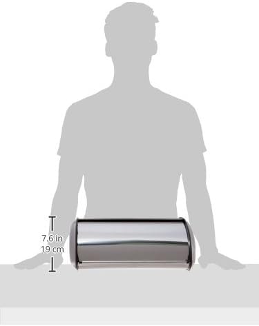 HOME IT Stainless Steel Bread Box for kitchen, bread bin, bread storage Bread holder 16.5x10x8 HOME IT