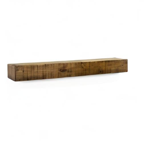 Dogberry Collections Rustic Mantel Shelf, 72 in, Aged Oak Dogberry Collections