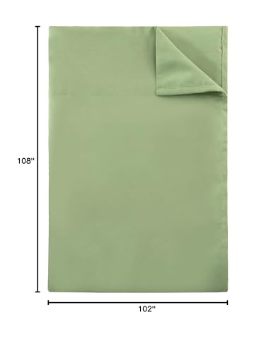 Sfoothome Top Sheet Single - Premium 1500 Ultra-Soft Collection - Wrinkle Resistant, Easy Care (Twin, Sage Green) Sfoothome