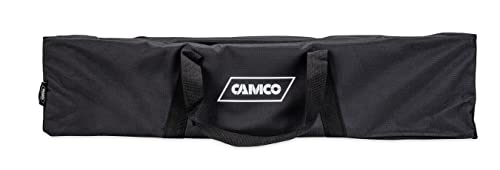 Camco Folding Bamboo Table with Aluminum Legs | Natural Bamboo Top | Lightweight for Added Portability (51895) Camco