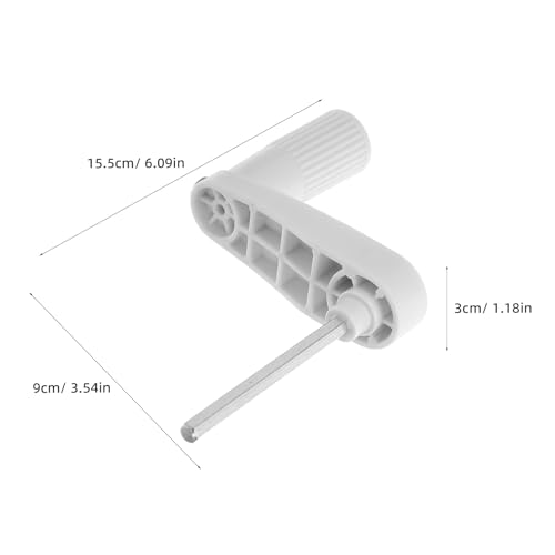 NAMOARLY 2pcs Manual Crank for Desk and Table, Replacement Crank Handle, High-Strength Silent Operation for Workbench Window and Standing Desk White NAMOARLY