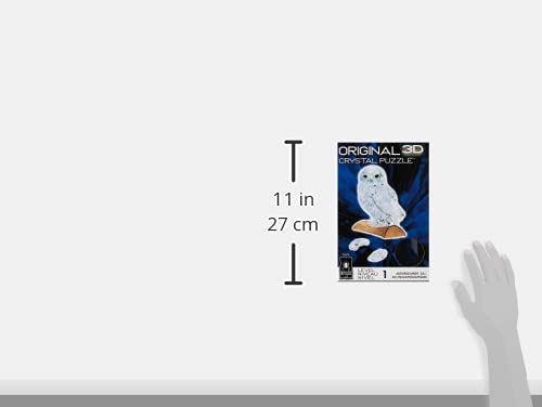 BePuzzled | Owl Original 3D Crystal Puzzle, Ages 12 and Up, Owl, Clear Bepuzzled
