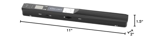Hczrc Portable Scanner, Photo Scanner for A4 Documents, Handheld Scanner for Business, Photo, Picture, Receipts, Books, JPG/PDF Format Selection, UP to 900 DPI, with 16G SD Car Hczrc