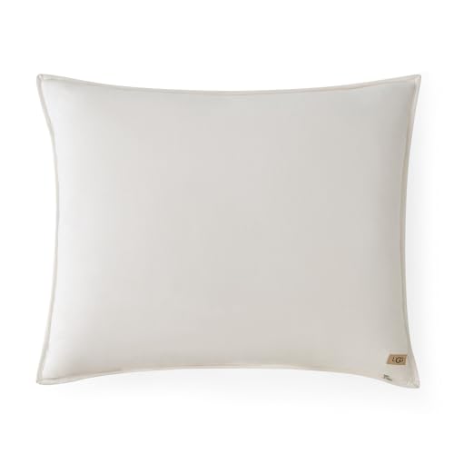 UGG Full/Queen Quilt Set - 3pc Bed Spread with 2 Pillow Shams, All Season Luxury Bedding, Lightweight Quilted Soft Textured Comforter, Cozy Coastal Queen Quilt Set, Beige Snow (Tide Devon) UGG