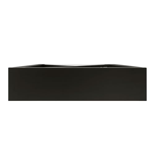HOMES: Inside + Out Naomi Modern Decorative Accent LED Console Table with W-Shaped Legs and Remote, Wood Entryway Furniture for Living Room, Hallway, Entrance, Small Spaces, Black HOMES: INSIDE + OUT