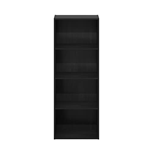 Furinno Luder Bookcase / Book / Storage, 4-Tier, Blackwood Furinno